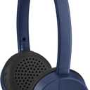 JVC HA-S23W Wireless Headphones - On Ear Bluetooth Headphones, Foldable Flat Design, 17-Hour Long Battery Life (Blue)