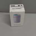 Portable Mini Humidifier, 300ml with Colorful LED Night Light, USB Personal Desktop Humidifier for Car Office Home Travel, Auto Shut-Off, 2 Mist Modes, Super Quiet(grey)