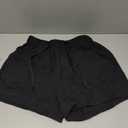  Womens Lightweight Shorts Casual Baggy Trendy Hot Pants Elastic Waist Drawstring Comfy Shorts, Black Medium