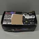 Retractable Ratchet Straps1In x 13Ft - Heavy Duty Auto Slow Retraction Tie Down Straps - 1,800lb Break Strength Self Retracting for Truck, Cargo Trailer, Motorcycle, ATV, UTV - Black, 4Pack