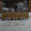 BESTSTAR 36 Pcs 12 oz Plastic Clear Ribbed Glasses, Origami Ripple Disposable Champagne Glasses Elegant Whiskey Glasses Ideal for Weddings, Bars, Christmas, Halloween, Pool Party, Daily Use