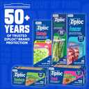 Ziploc Gallon Food Storage Freezer Bags, Stay Open Design, Easy to Fill, 66 Count