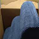 Romrol Dog Stairs Ramp for High Beds Couches, High Density Foam Pet Steps with Durable Non-Slip Waterproof Fabric Cover, Dog Stairs for Small Dogs or Cats or Pets, 3-Step,15 Inch,Dusty Blue