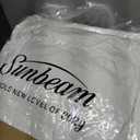 Sunbeam Premium Quilted Electric Heated Mattress Pad, 60" x 80", 12 Heat Settings, 12-Hour Auto Shut-Off, Machine Washable, Extra-Soft, White
