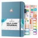 Clever Fox Self-Care Journal – Daily Reflection Notebook – Mental Health & Personal Development Planner, Meditation & Mood Log, A5 (Aquamarine)