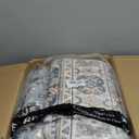 zesthome 8x10 Area Rugs for Living Room, Non-Slip Backing Washable Rugs, Vintage Large Area Rug, Stain Resistant Home Decor Rug (Blue/Beige,8'x10')