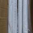 White Tension Curtain Rod 51-165In, Long Adjustable Tension Rods No Drilling for Window or Bathroom, Outdoor Curtain Rods for Patio, Easy to Install, Never Rust, Rod Diameter 1.26 Inches-White