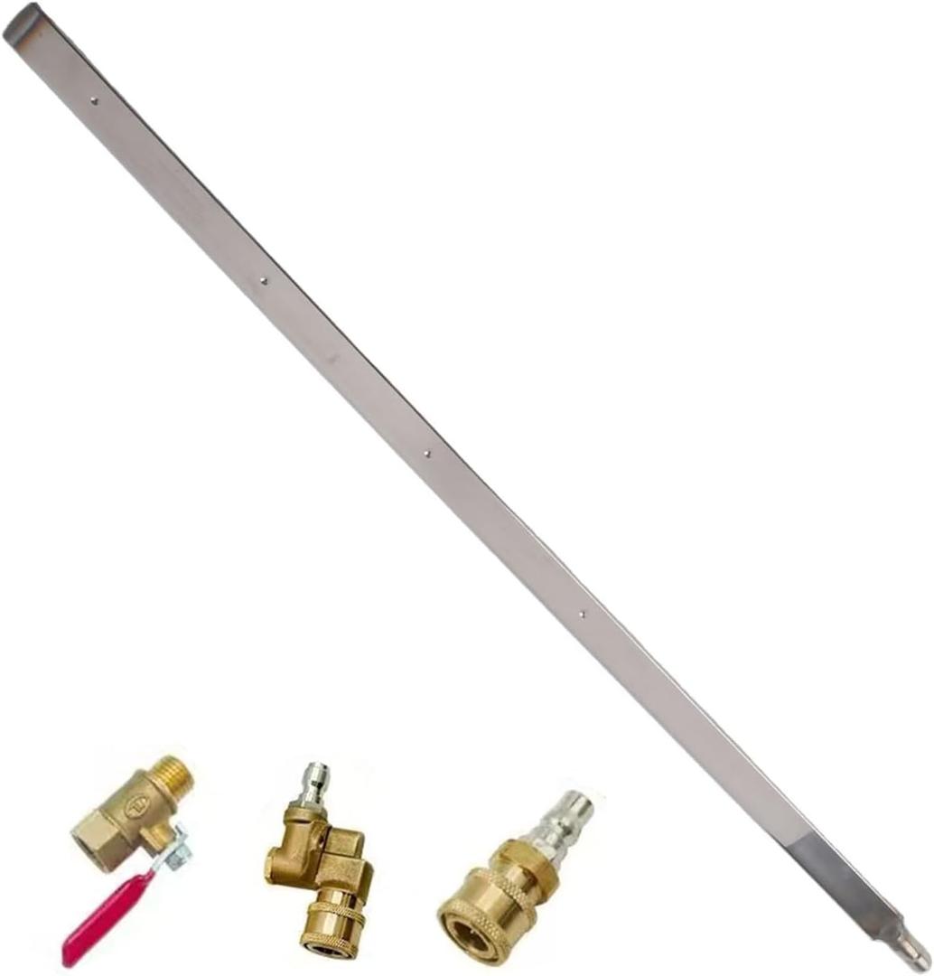 Car Radiator Cleaning Tool,Non Disassembly Water Tank Condenser Cleaning Kit,Dual Use Water Air Flush for Cars, Trucks, RV Radiators (Dual-Purpose Joint +180 Rotary Joint + Valve)