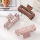 3Pcs Silicone Hair Clips Flexible Claw Clips for Women Cloud Clip Bendable Large Hair Claw Clip
