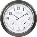 La Crosse Technology 404-00237-INT 18" Atomic Outdoor Clock with Thermometer & Hygrometer
