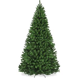 Best Choice Products Artificial Christmas Tree, 7.5ft Premium Unlit Realistic Spruce Holiday Dcor w/Dense Branches, Easy Assembly, Metal Base