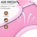 PUPTECK Dog Harness and Leash Set, No Pull Adjustable Pet Small Dog Harness, Reflective Soft Mesh Pet Vest, for Small Medium Dogs Walking, Pink, XS