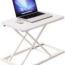 24 inch Worker Standing Desk Converter,Adjustable Sit Stand Up Desk Riser,Sit to Stand up Desk Riser Computer Workstation,Desktop Workstation Riser for Home Office Computer Laptop - White
