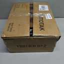 TUTOTAK End Table with Charging Station, Side Table with 2 USB Ports and Outlets, Nightstand with Cloth Drawer, Set of 2, Couch Table, Brown TB01BB052