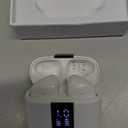 Wireless Earbuds, Bluetooth Headphones with Deep Bass Stereo, 48H Playback Ear Buds with LED Power Display, Lightweight, IPX7, in-Ear Earphones with Mic for iPhone/Android/iPad, White