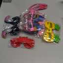 Ocean Line Luau Party Sunglasses - 9 Pairs Funny Hawaiian Glasses, Tropical Fancy Dress Props, Fun Summer Kids Party Favors, Beach Themed Party Supplies Decoration