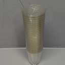 N9R 100PCS 12oz Gold Plastic Cups, Gold Glitter Disposable, Elegant Wedding and Party Cups