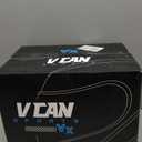 VCAN VX Lightweight Full Face Motorcycle Street Bike Helmet with Extra Tinted Visor, Coolmax Technology & OTG Ready, DOT Approved (GLOSS BLACK STREAM BLUE)