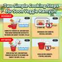 Nongshim Soon Cup Noodle Soup, Veggie, 2.6 Ounce (Pack of 6)