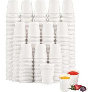 SIUQ 600 Pack 3 oz Paper Cups, Disposable Bathroom Cups, Small Mouthwash Cups, White Paper Cups, Hot/Cold Beverage Drinking Cup for Bathroom, Home, Party, Office, Picnic, Travel and Events