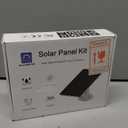 ECO-Worthy Solar Panel for Camera Outdoor Wireless, 5W Fast Charging Compatible with Spotlight & All-New Stick Up Outdoor Cam with USB-C & Barrel Plug & Micro USB, USB C Solar Panel 5V, 9.8ft Cable