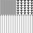 50 Pieces Plastic Balloon Sticks 13 inch Reusable Balloon Holder and Cup for Birthday Graduation Prom Wedding Anniversary Party Decoration Supplies (Black)