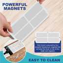 2 x Neodymium Magnetic Vent Grille Filter Cover, Keeps Things In And Out Of Vents, Light Filtration Capability For Dust - Measures 12" x 5.5" (2)