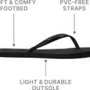 Reef Bliss Nights Womens Flip Flop, Super Lightweight and Soft Footbed, Thin Strap Beach Sandal, Black, 8