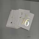 Paper Table Numbers For Wedding Reception 1-30, Gold Wedding Table Number 1-30 With Head Tables Numbers Cards