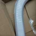 3" Width x 1.6 Ft Flexible Duct, PE Material, Mini Split Line Set Cover Part, Air Conditioner Accessories for Mini Split Air Conditioners and Central AC, White