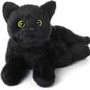 Bearington Lil' Jinx Black Cat Plush - 8" Realistic Black Cat Stuffed Animal Toy with Soft Fur and Lifelike Details - Adorable Kitty Plushies Gift for Kids, Toddlers, and Animal Lovers