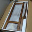 Coat Rack Solid Wood Clothes Rack with 2 Shelves & 4 Hooks for Hanging Clothes Garment Wallets Hats, Clothing Rack Heavy Duty Coat Rack Freestanding with Storage Hall Tree for Hallway Bedroom