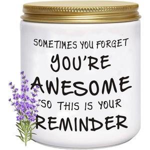 BFJLIFE Candles Gifts for Women Unique Inspirational Mothers Day Christmas Birthday Self Care Relaxation Spa Gifts for Her Sister Friend Wife Girlfriend Lavender Scented Candle