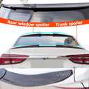 Universal Carbon Fiber Pattern Spoiler for Sedan, Coupe, Hatchback | 3-Section Adjustable & Cuttable | No-Drill Installation with 3M Tape | 40-55 Inches