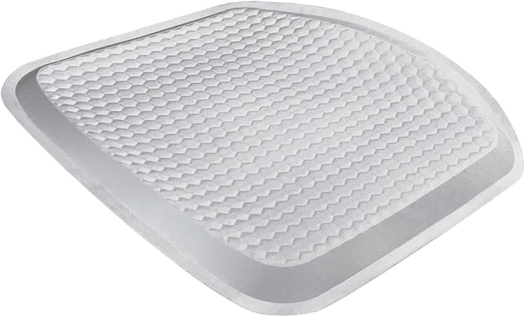 Gel Car Seat Cushion, Non-Slip & Breathable Automotive Chair Protector Pad, Comfortable Cooling Car Interior Seat Mat Accessories Universal for Sedans, SUV, Truck (Grey)