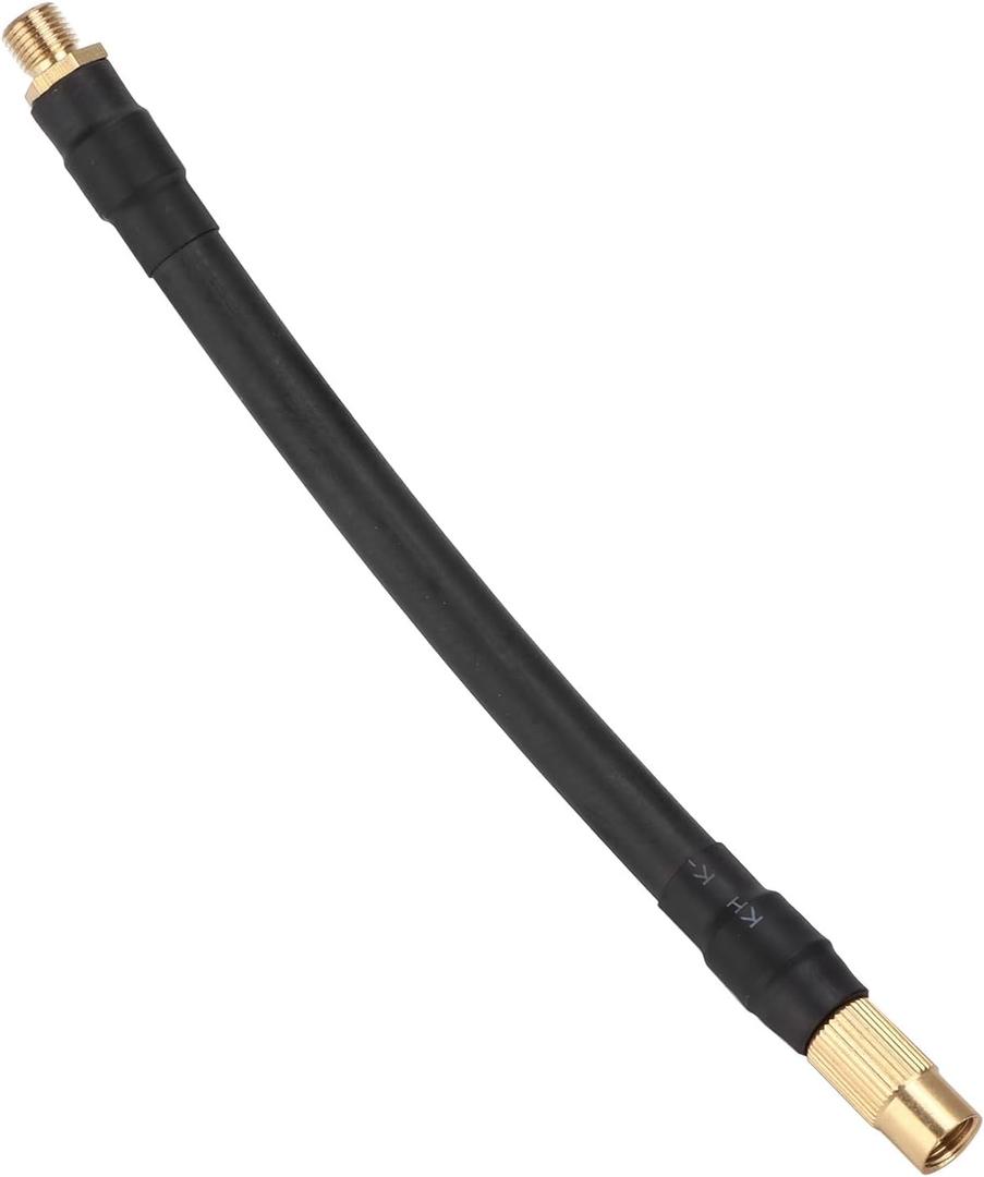Tire Inflator Extension Hose 6.3Inch Air Pump Tube Replacement for Electric Inflator Motorcycle Automobile Flexible Multipurpose