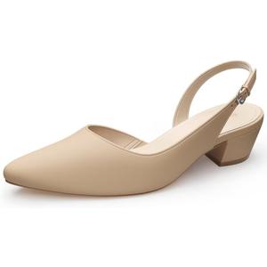 Women's Low Heel Slingback Pumps, Size 7