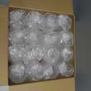 FOCUSLINE 32 Pack 12 OZ Plastic Glasses, Stemless Disposable Cups, Gold Rim Unbreakable Glasses, Reusable Shatterproof Recyclable and BPA-Free Plastic Cups