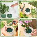 24 PCS Round Floral Foam Blocks,Green Wet Foam Block,Dry Floral Foam,Wet Florist Block Flower Arrangement Supplies for Wedding Aisle Flowers,Arty Decoration,Party