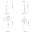 Maitys 44 Pieces Wedding Hair Accessories Faux Pearl Crystal Comb Clips U-shaped Flower Rhinestone Silver Pearl Hair Pieces for Prom Bride Bridesmaid (Classic Style)