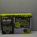 AND1 Over the Door Mini Basketball Hoop: 18x12 Shatterproof Backboard, 2 Mini Basketballs, and Hand Pump Included- Ultimate Indoor Basketball Accessory for Kids and Adults, No Tools Required (Black\Volt)