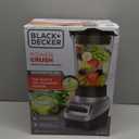 BLACK+DECKER PowerCrush Multi-Function Blender with 6-Cup Glass Jar, 4 Speed Settings, Silver