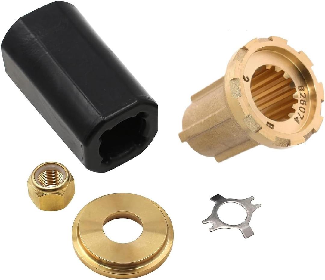 835257Q1 Flo-Torq II Hub Kit for Mercury Outboard Propeller 40 50 60 65 70 75 80 90 100 115 135 150 175 200 225 250 275 300 HP 15 Spline Verado Mercruiser Alpha Bravo One 835257K1