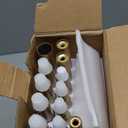 Double Curtain Rods 48 to 84 Inches, HOTOZON Blackout Double Curtain Rods for Windows 36 to 80 Inches (3-6.6 ft), 6/8 Inches Wrap Around Room Darkening Telescoping Drapery Rod, Gold