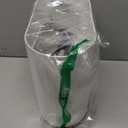 ELPHECO Bathroom Can with Lid 2 Gallon Motion Sensor Garbage Can 7.5 Liter Small can Touchless Bathroom Decor Waterproof Smart Waste Bin with Stripes for Bedroom, Office (White-Black)