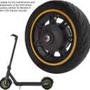 10 Inch 60/70-6.5 Solid Tire Replacement, Scooter Front Wheel for 9 G30 Electric Scooter, Explosion Proof Wheel Hub Tyre Set with Drum Brake