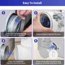 Dryer Vent Connector Kit Double 90 Degree Dryer Vent Elbow + Dryer Vent Hose, Dryer Duct Connector for 4 Inch Tubes, Clothes Dryer Vent Connector Elbow Kit Easy to Clean & Connect in Narrow Spaces