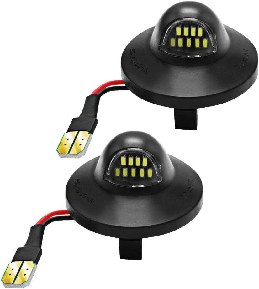 F150 License Plate Light Led Lamp Assembly Suitable for Ford F150 F250 F350 Super Duty Ranger Expedition Explorer Bronco Excursion, Full Led Rear Plate Lights Perfect for Updating or Replacing