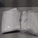 4 Pack Round Tablecloth 90 Inch White Polyester Washable Decorative Fabric Table Covers for Wedding Dining Table Buffet Parties Banquet Decor