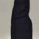 FAFOFA Ribbed Workout Outfit for Women High Waist Yoga Leggings (Large, Black)